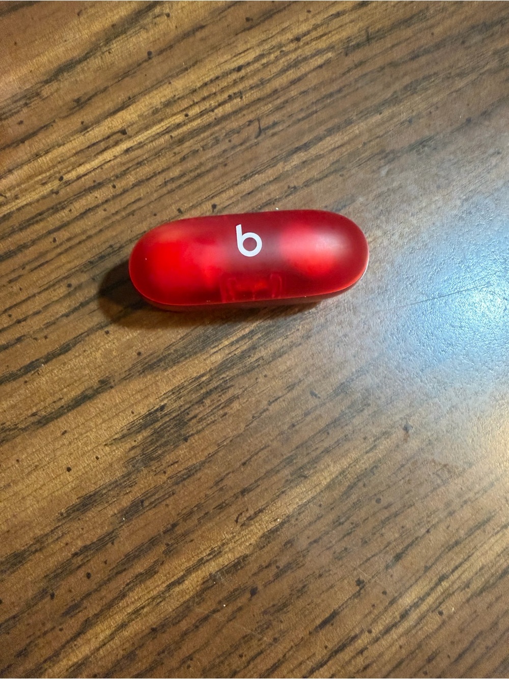 Beats by Dre Red Translucent Earbud Charging Case